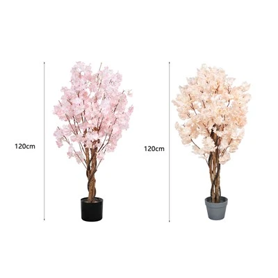 Plantas de bonsai de flores artificiales