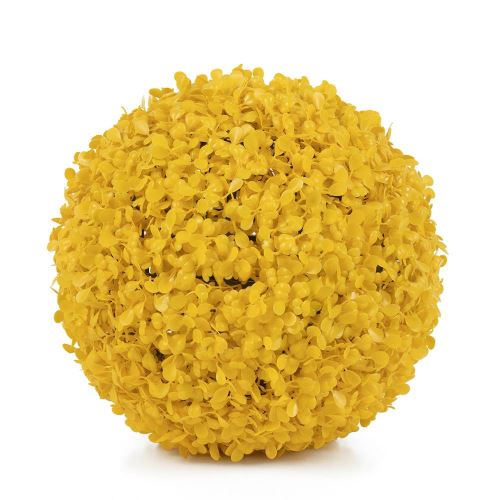 Plantas amarillas de la bola de la hierba artificial para el jardín casero de la decoración